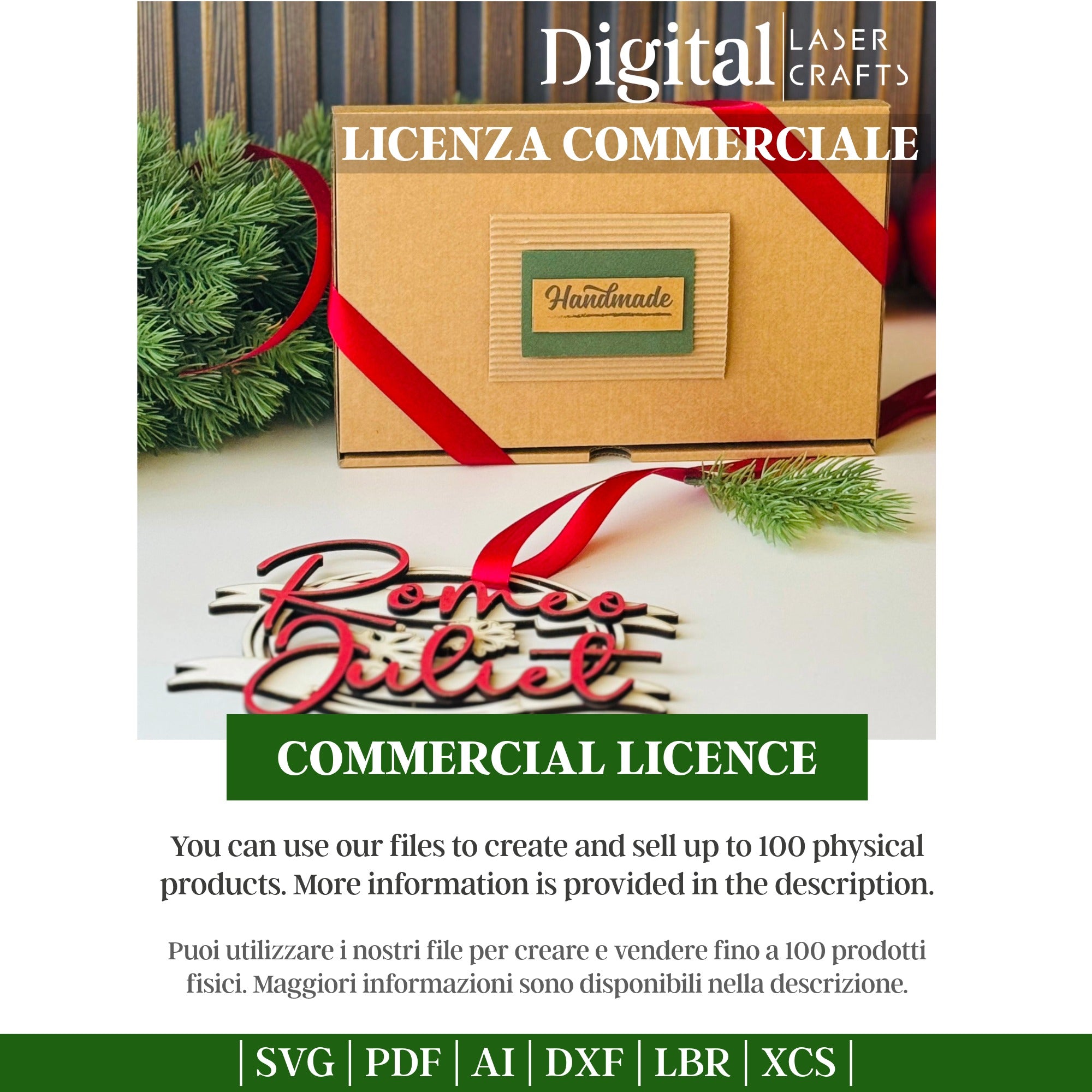 Commercial license included for up to 100 products