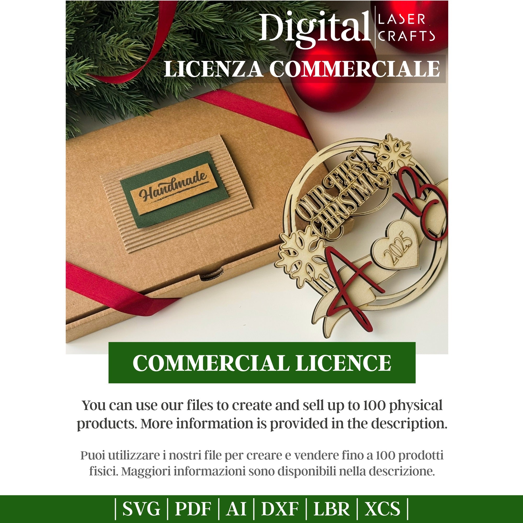 Commercial license for up to 100 physical products