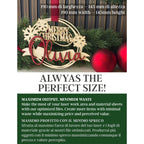 Laser cut Christmas ornament ready to hang