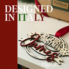 "My First Christmas" Personalized Ornament – Digital Laser Cut File (SVG, AI, PDF, DXF, LBR, XCS for Lightburn & Xtool Studio)