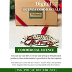 "My First Christmas" Personalized Ornament – Digital Laser Cut File (SVG, AI, PDF, DXF, LBR, XCS for Lightburn & Xtool Studio)