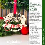 Material list and color palette for maternity ornament